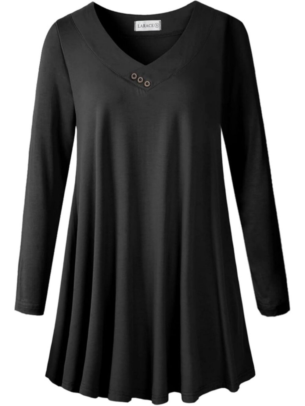 Plus Size Long Sleeve Tunic Tops for Women - Perfect for Leggings & Casual Wear